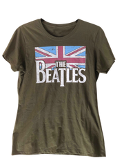 BEATLES Distressed Logo Vintage T Shirt