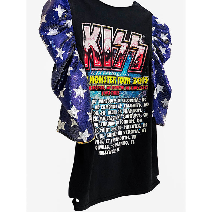 Kiss Vintage Custom Remix Vintage Graphic Boho Festival T Shirt 