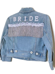 Jacket Levis Vintage Bride Bridal Wedding Pearl Rhinestone Crystal Beaded Boho Gypsy 