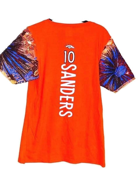 SPORTS TEAM Sequin Lace T Shirt