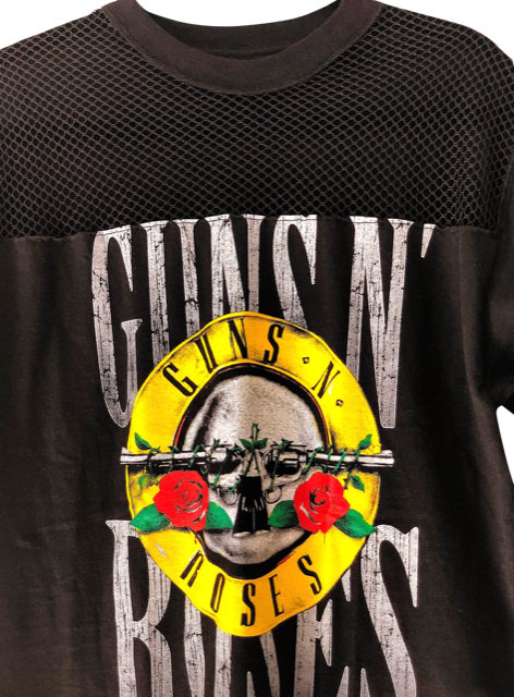 GUNS AND ROSES Vintage Mesh T Shirt Dress