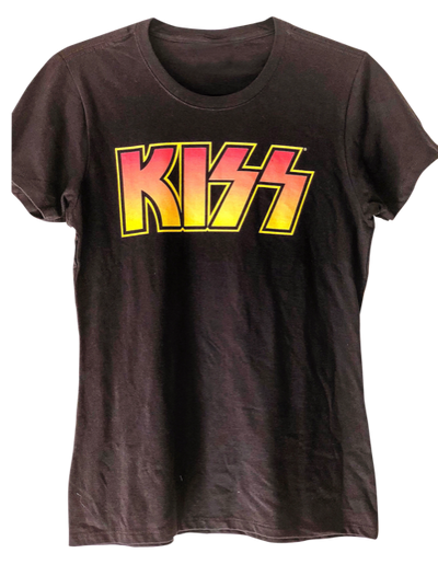 KISS Distressed Logo Vintage Graphic Boho Festival T Shirt