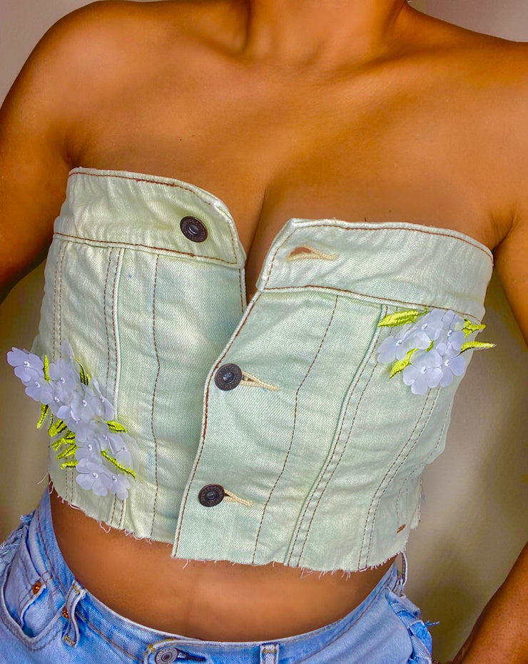 LEVIS Green Floral Corset – ReLuxe NYC
